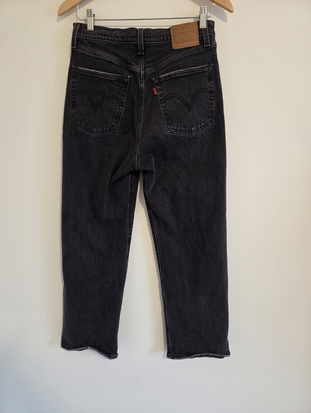 Levi's Black Ribcage Straight Jeans - Picture 2 of 10